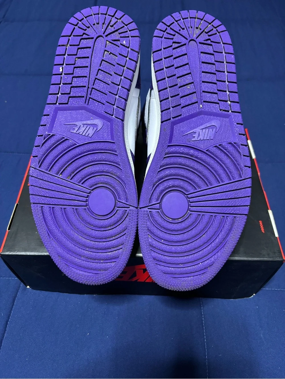Jordan 1 Retro High OG Court Purple 2.0 2020 Size 8.5